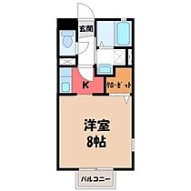 栃木県宇都宮市東峰町（賃貸アパート1K・1階・27.07㎡） その2