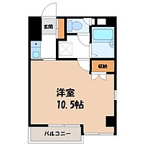 栃木県宇都宮市大通り1丁目（賃貸マンション1K・5階・26.06㎡） その2