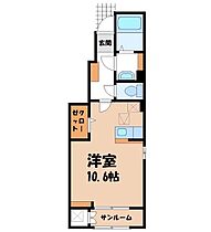 栃木県河内郡上三川町大字上三川（賃貸アパート1R・1階・32.23㎡） その2