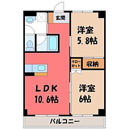 🉐敷金礼金0円！🉐東北本線 雀宮駅 徒歩32分