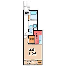 JR東北本線 雀宮駅 徒歩25分 1階/-