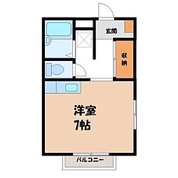 JR東北本線 宇都宮駅 バス15分 体育館前下車 徒歩9分 1階/-