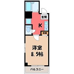 東武宇都宮線 東武宇都宮駅 徒歩15分 6階/-