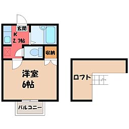 東武宇都宮線 西川田駅 徒歩7分 2階/-