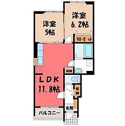 JR東北本線 宇都宮駅 バス18分 西中丸下車 徒歩7分 1階/-