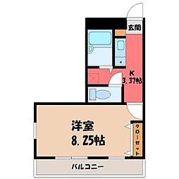 東武宇都宮線 南宇都宮駅 徒歩9分 3階/-