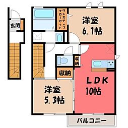宇都宮芳賀ライトレール線 ゆいの杜中央駅 徒歩11分 2階/-