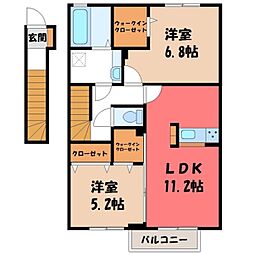 日光線 鹿沼駅 バス7分 千渡下車 徒歩1分