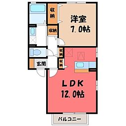 JR東北本線 雀宮駅 バス20分 横川西小学校前下車 徒歩4分