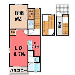 東武宇都宮線 南宇都宮駅 徒歩30分 3階/-