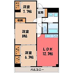 東武宇都宮線 東武宇都宮駅 バス20分 桜通十文字下車 徒歩2分