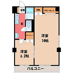 レジデンスカープ宇都宮 4階