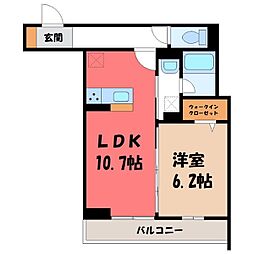 宇都宮芳賀ライトレール線 ゆいの杜中央駅 徒歩4分 2階/-