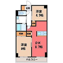 宇都宮芳賀ライトレール線 峰駅 4.8km 2階/-
