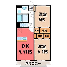 JR東北新幹線 宇都宮駅 バス20分 東中丸下車 徒歩7分