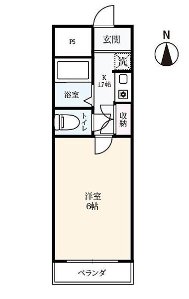 セルシオ佐大前 202｜佐賀県佐賀市与賀町(賃貸マンション1K・2階・17.28㎡)の写真 その2