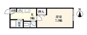 栗林荘 103 ｜ 佐賀県佐賀市本庄町大字本庄（賃貸アパート1K・1階・23.60㎡） その2