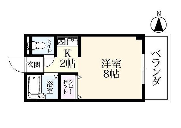 グランドセレブ本庄 310｜佐賀県佐賀市本庄町大字本庄(賃貸マンション1K・3階・22.05㎡)の写真 その2