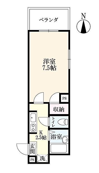 セルシオ六座 601｜佐賀県佐賀市六座町(賃貸マンション1K・6階・24.23㎡)の写真 その2