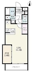 Ark　Residence　西田代 3階1LDKの間取り