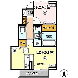 GRAN.M 1階1LDKの間取り