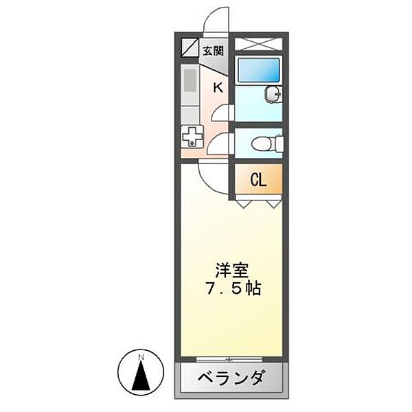 大野ハイツ ｜岐阜県関市平賀町６丁目(賃貸マンション1K・1階・22.30㎡)の写真 その4