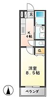 リフュージ  ｜ 岐阜県関市大杉（賃貸マンション1K・2階・28.12㎡） その2