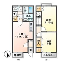 リバーストーン  ｜ 岐阜県美濃加茂市本郷町３丁目（賃貸テラスハウス2LDK・1階・59.62㎡） その2