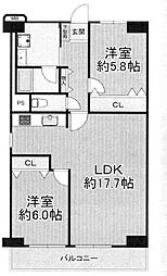 間取図画像 2LDK