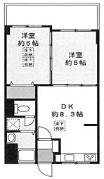 間取図画像 2DK