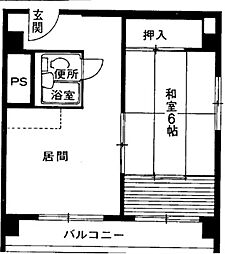 間取図画像 1K