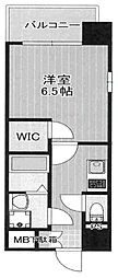 エスプレイス大阪城サウスコンフォート 1Kの間取図画像