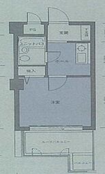 ロマネスク今里 1Kの間取図画像