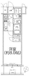 エスリード弁天町GLORIA 1Kの間取図画像