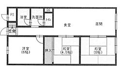 パレスハイツ京橋 2SLDKの間取図画像