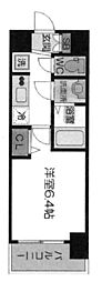 プレサンス西中島南方セレスト 1Kの間取図画像