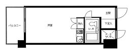 ライオンズマンション中之島公園北 ワンルームの間取図画像