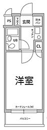 エスリード新大阪第2 1Kの間取図画像
