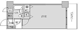 ライオンズマンション上本町第3 ワンルームの間取図画像