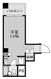 ホーユウコンフォルト東住吉 ワンルームの間取図画像