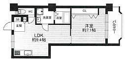 ツダフラット 1LDKの間取図画像