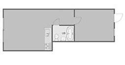 インペリアル船場 1LDKの間取図画像