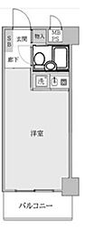 ライオンズマンション上本町第3 ワンルームの間取図画像