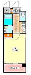 クレアートヨーロッパアベニューシティライフ 1Kの間取図画像