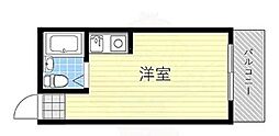 グランドハイツ東小橋 ワンルームの間取図画像