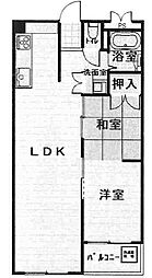 住之江コーポ 2LDKの間取図画像