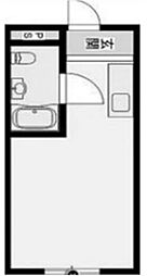 チサンマンション第3新大阪 ワンルームの間取図画像