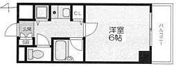 CityLifeクラウンハイム長堀通 1Kの間取図画像