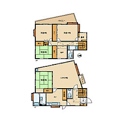 都営大江戸線 新江古田駅 徒歩11分の賃貸一戸建て 1階4SLDKの間取り