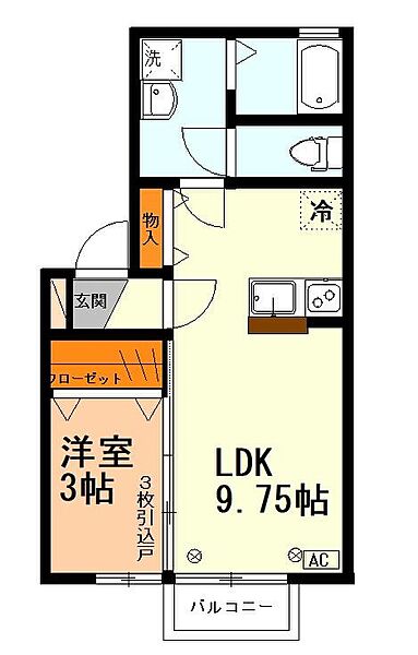 ノースタウン吉祥寺I 207｜東京都武蔵野市吉祥寺北町3丁目(賃貸アパート1LDK・2階・32.75㎡)の写真 その4